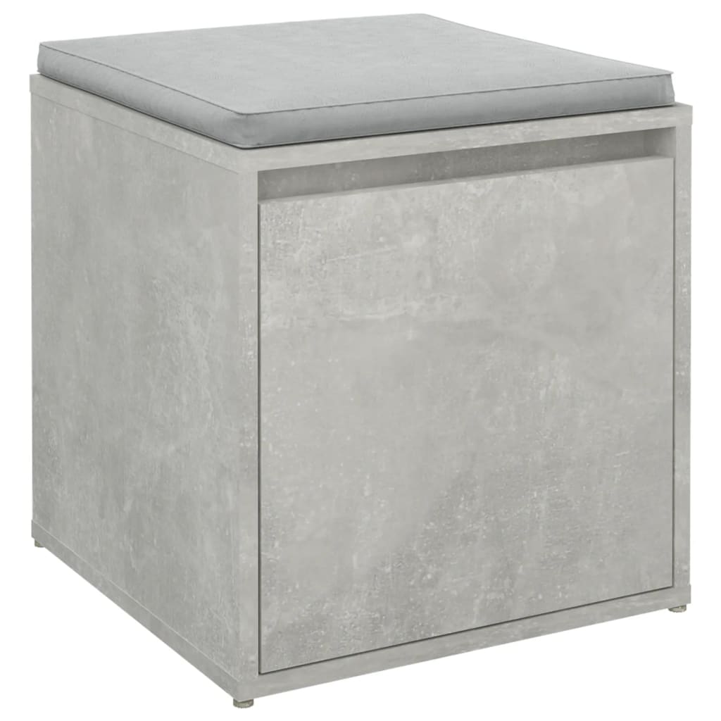 Skuffekasse Beton Grå 40,5x40x40 cm Træmateriale