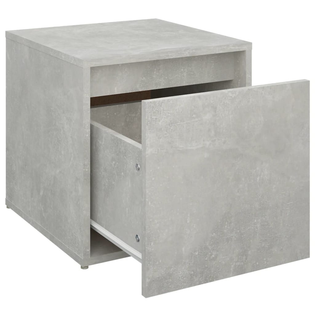 Skuffekasse Beton Grå 40,5x40x40 cm Træmateriale