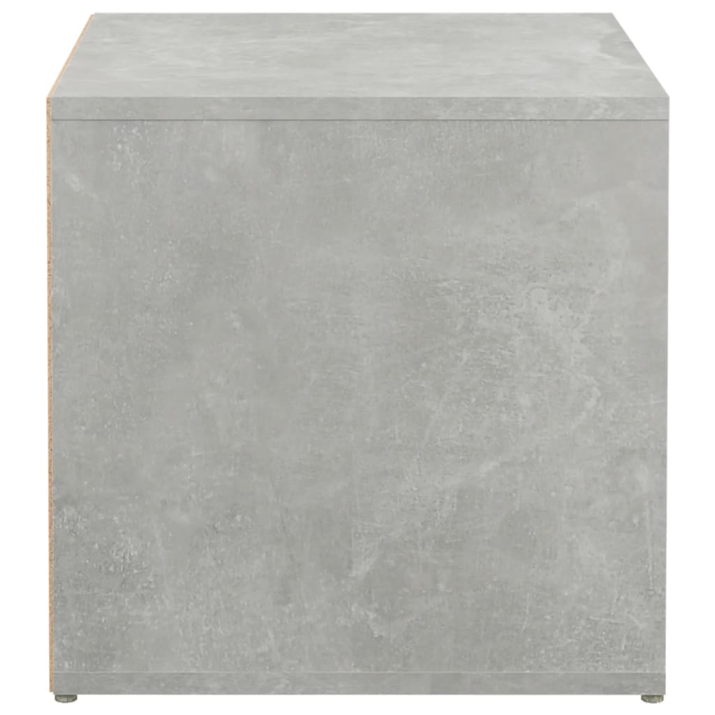 Skuffekasse Beton Grå 40,5x40x40 cm Træmateriale