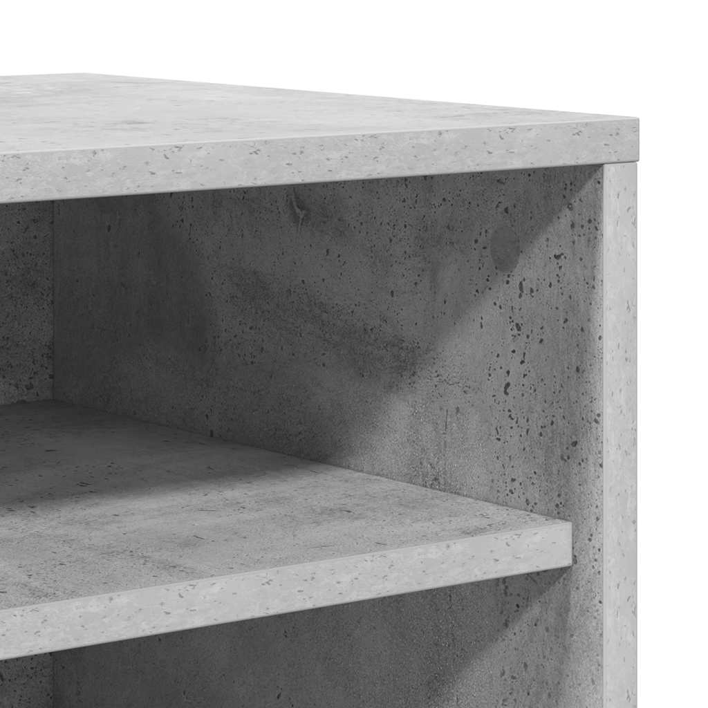 Skoskab Beton Grå 60x35x70 cm Træmateriale