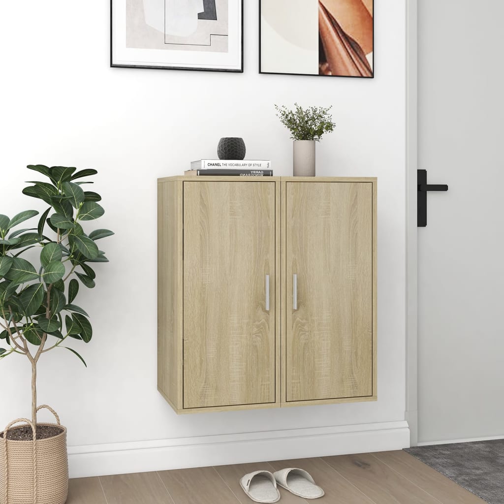 Skoskabe 2 stk Sonoma eg 32x35x70 cm træmateriale