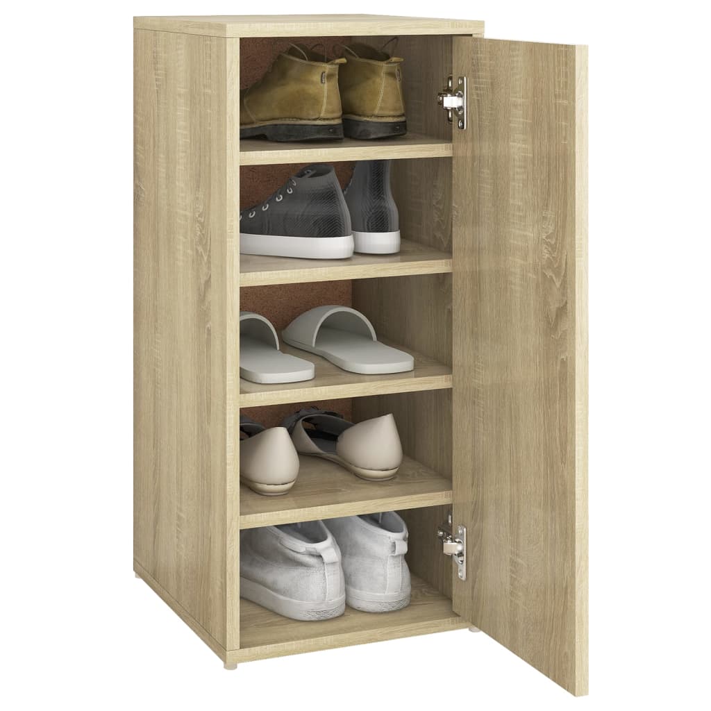 Skoskabe 2 stk Sonoma eg 32x35x70 cm træmateriale