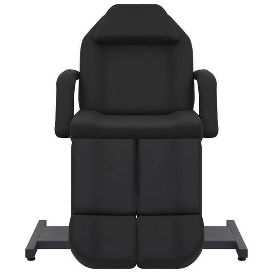 Kosmetikstuhl Kunstleder Schwarz 180x62x78 cm