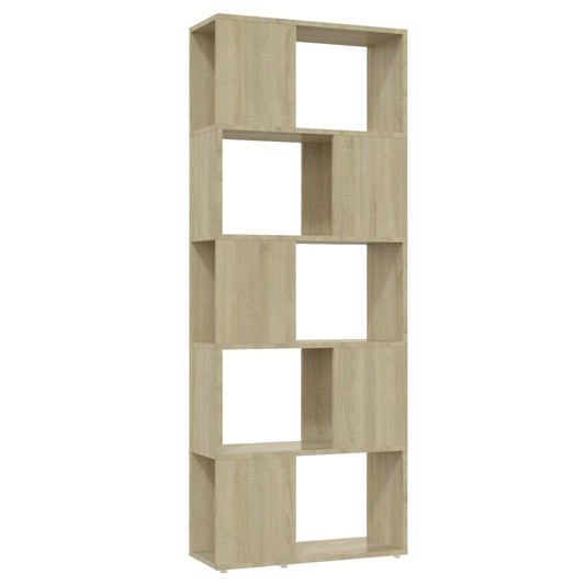 Bücherregal Raumteiler Sonoma-Eiche 60x24x155 cm