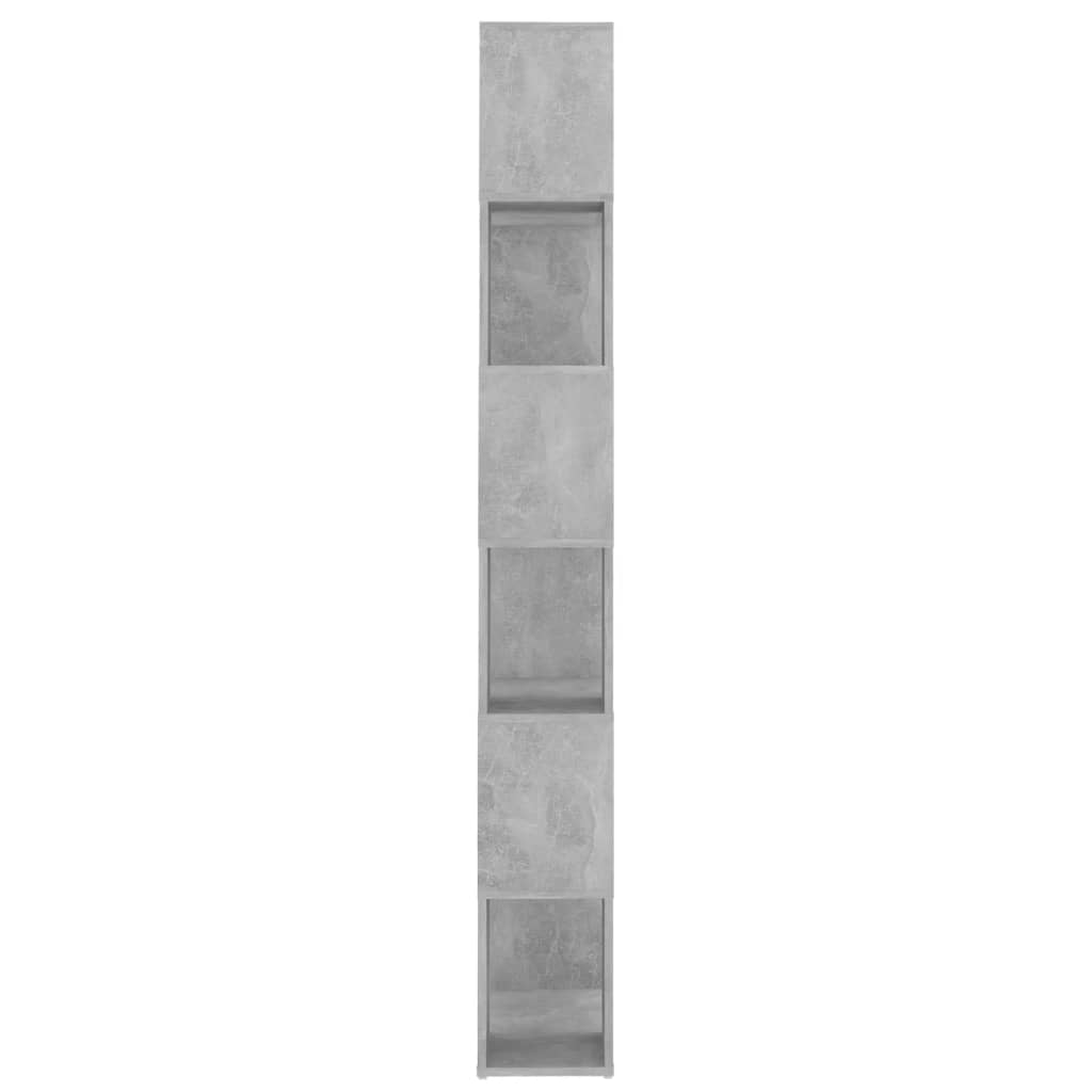 Reol Rumdeler Beton Grå 60x24x186 cm Træmateriale