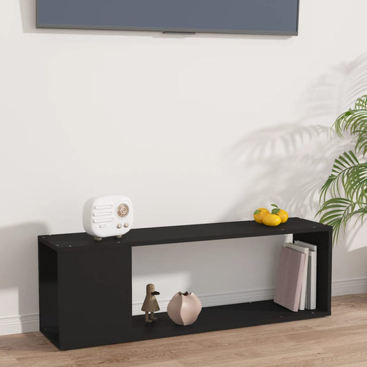 TV-Schrank Schwarz 100x24x32 cm Holzwerkstoff