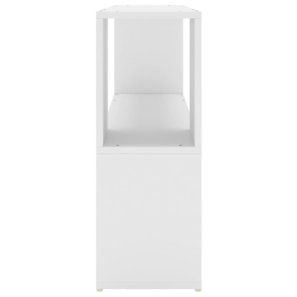 Bogreol Hvid 100x24x63 cm Træmateriale