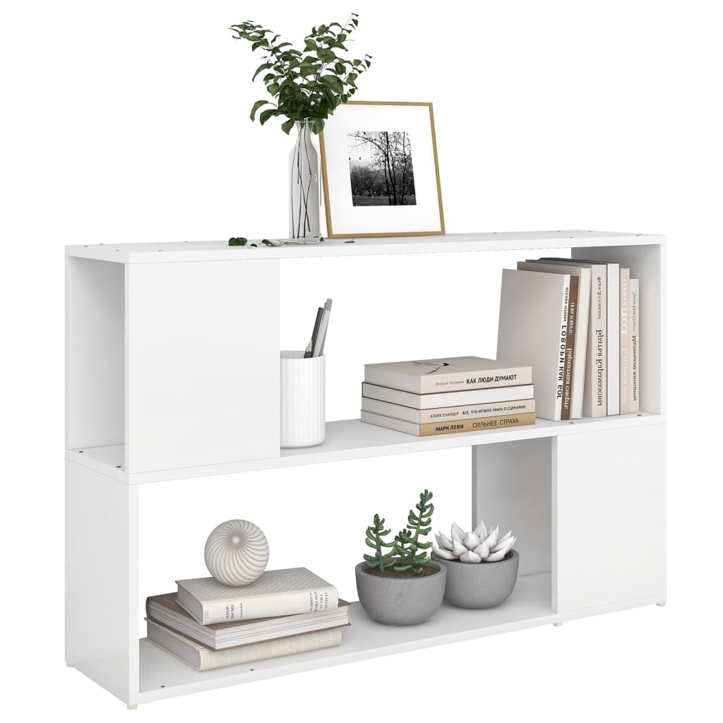 Bogreol Hvid 100x24x63 cm Træmateriale