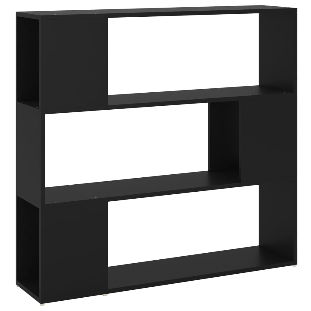 Reol Rumdeler Sort 100x24x94 cm