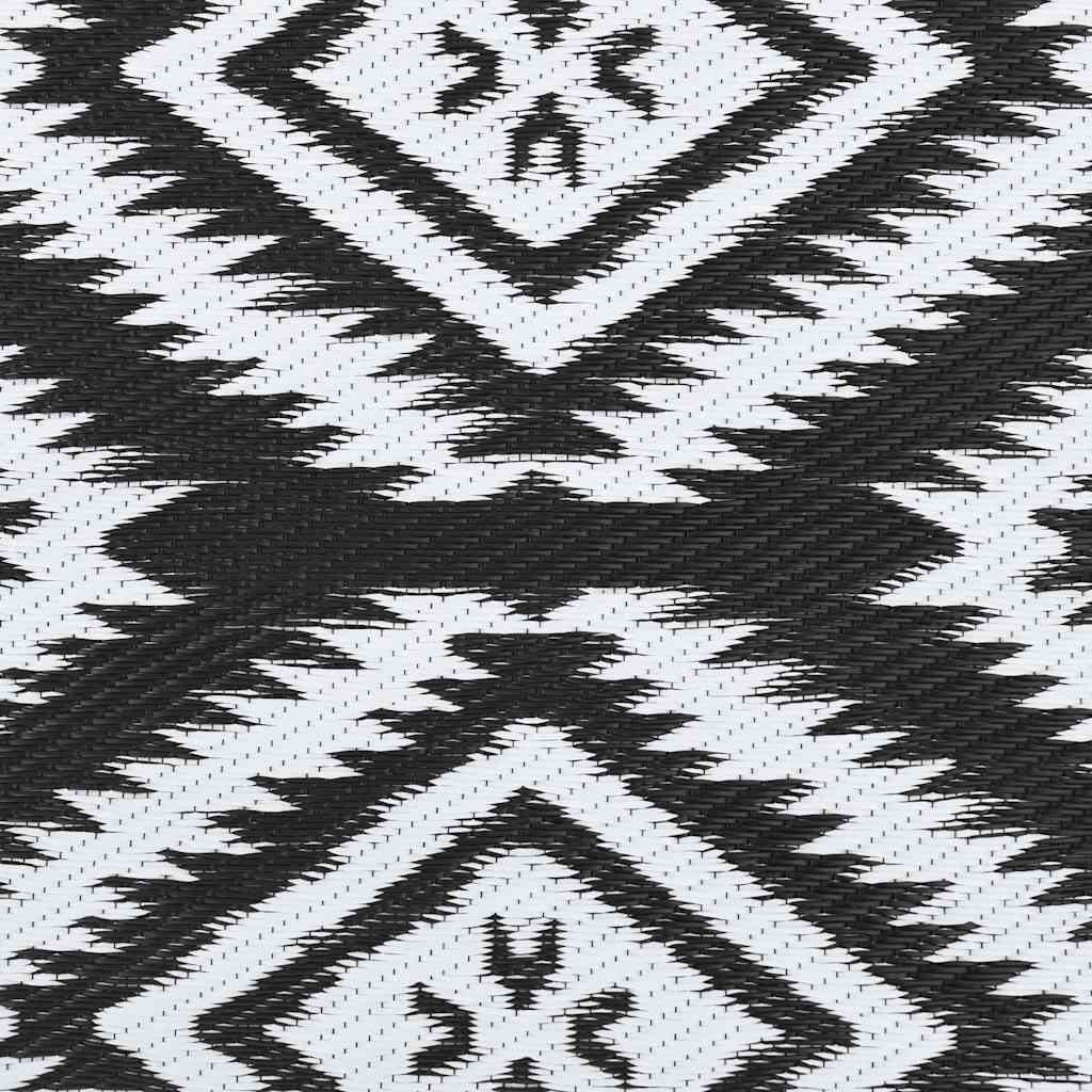 Outdoor-Teppich ARAKIL Schwarz 160x230 cm PP