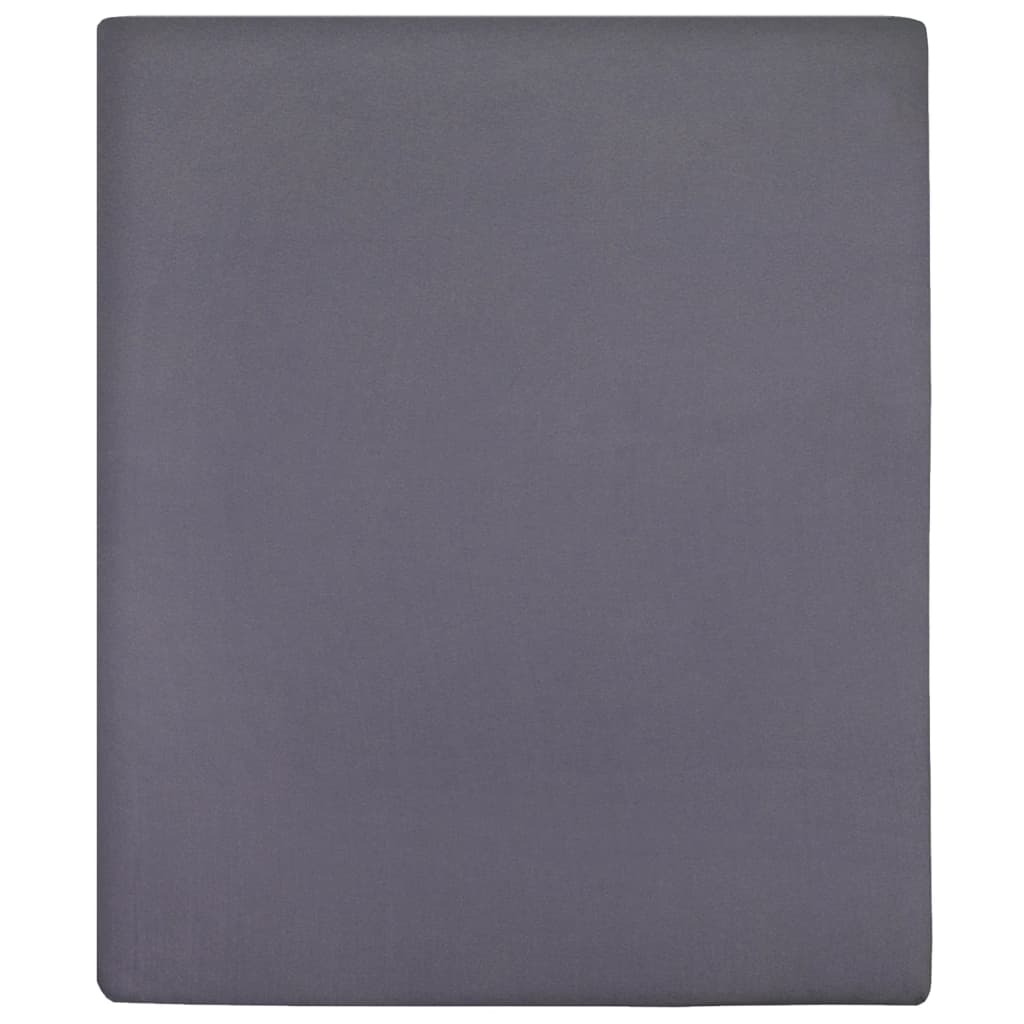 Fit Sheet 2 stk Jersey Antracit 160x200 cm Bomuld