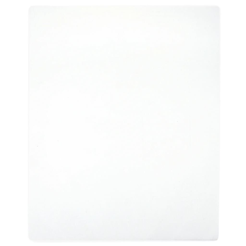 Fitted Sheet Jersey Hvid 140x200 cm Bomuld