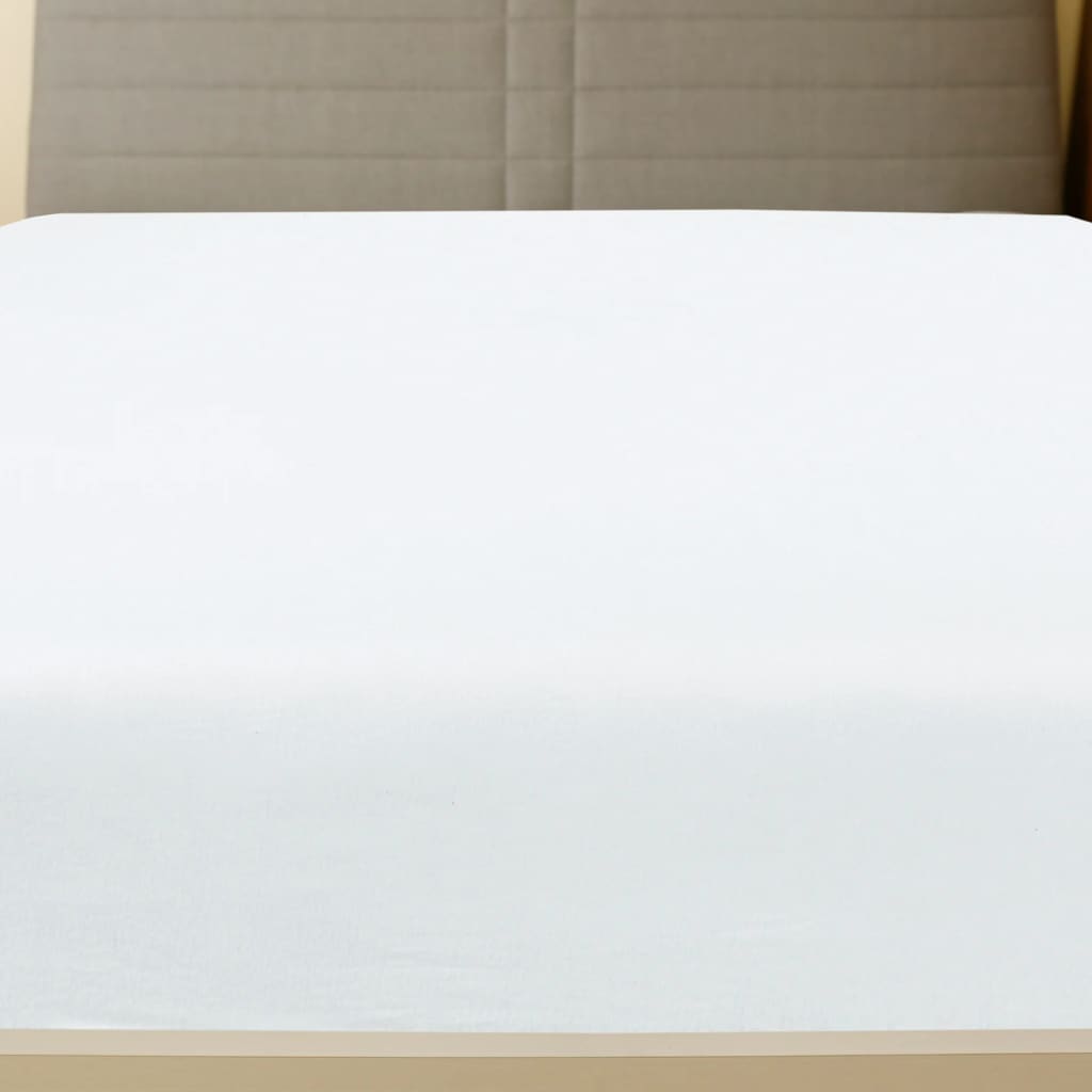 Fitted Sheet Jersey Hvid 140x200 cm Bomuld