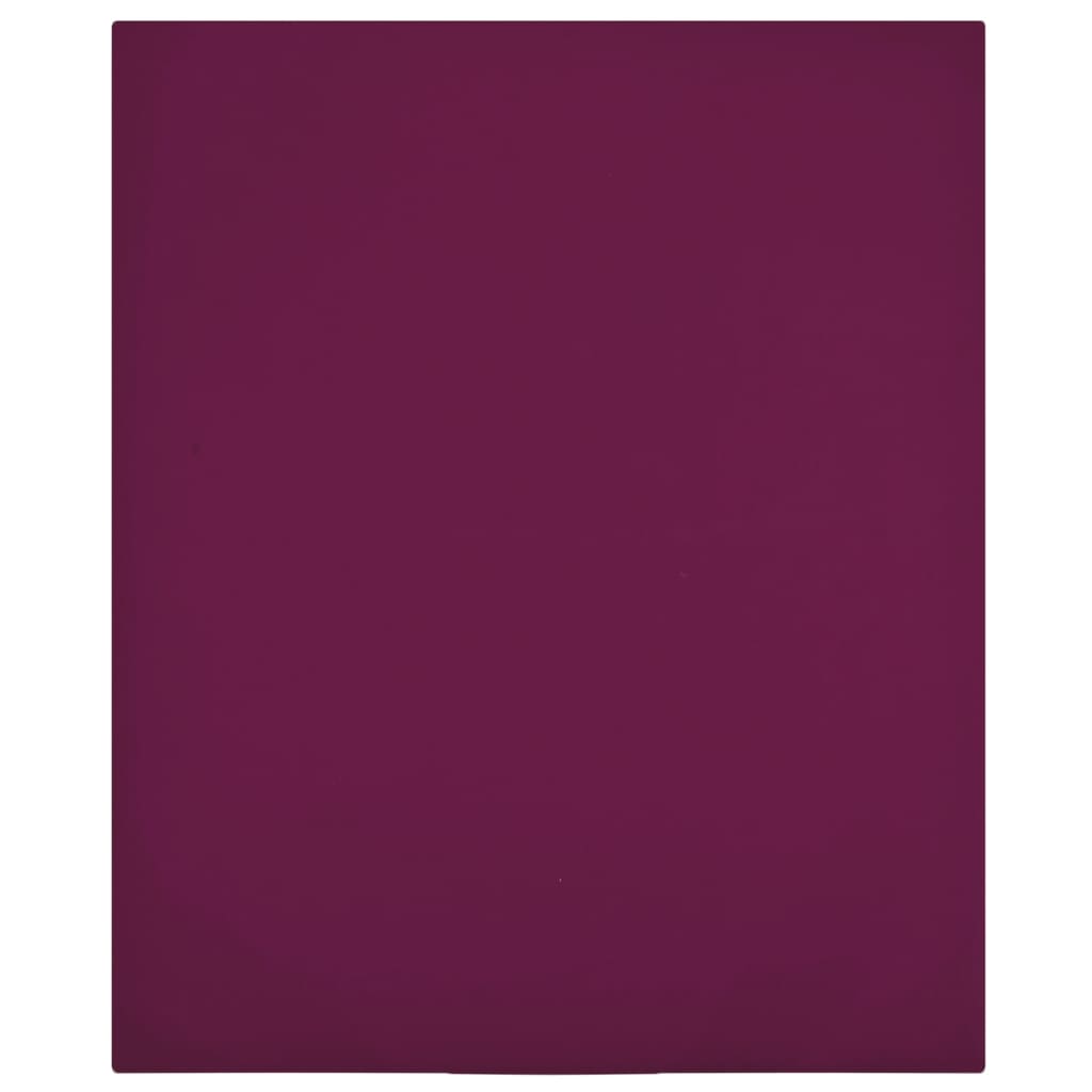 Fitted Sheet Jersey Bordeaux Rød 160x200 cm Bomuld