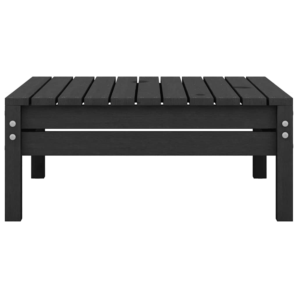 Gartenhocker Schwarz Massivholz Kiefer