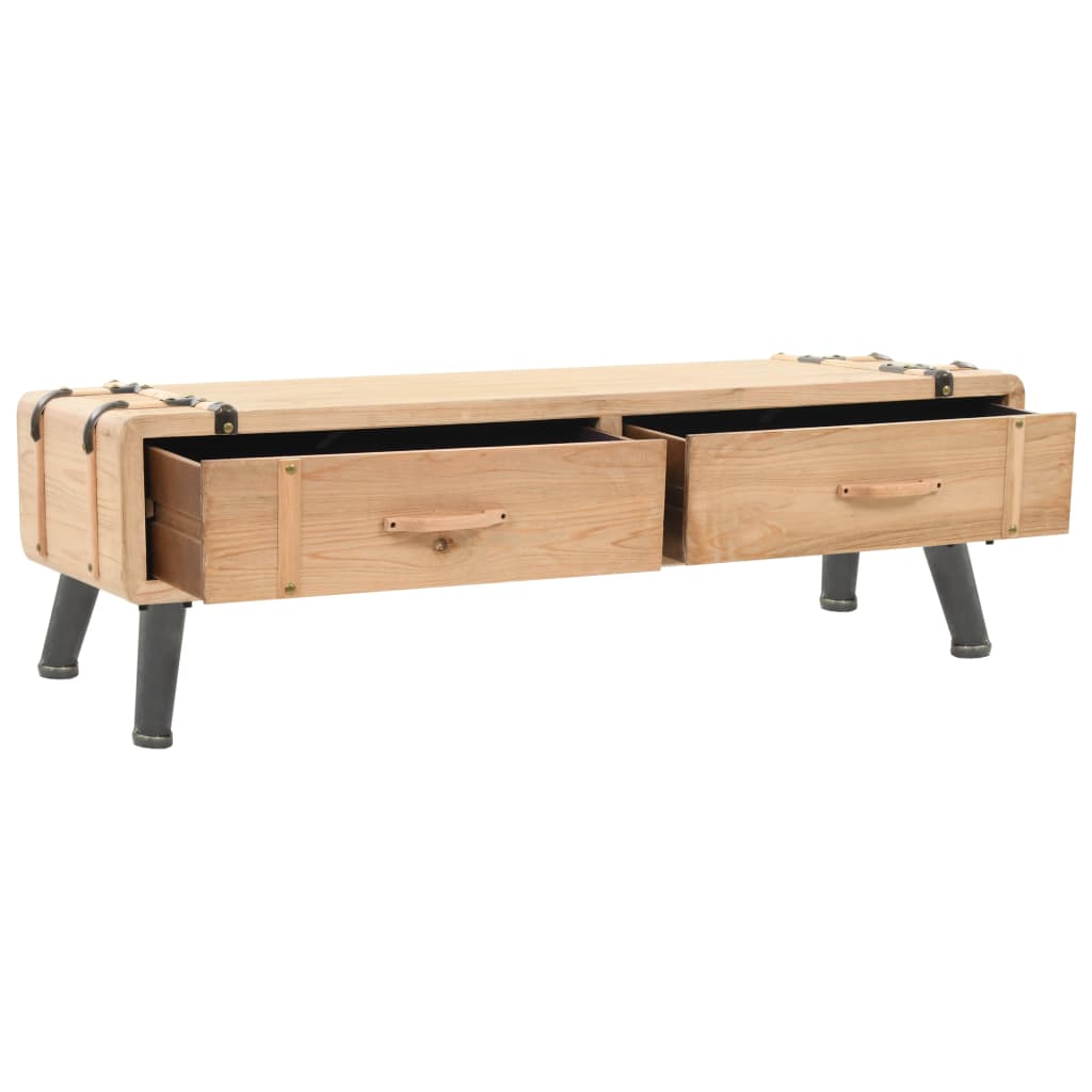 Tv-møbel 110x33x35 cm massivt grantræ
