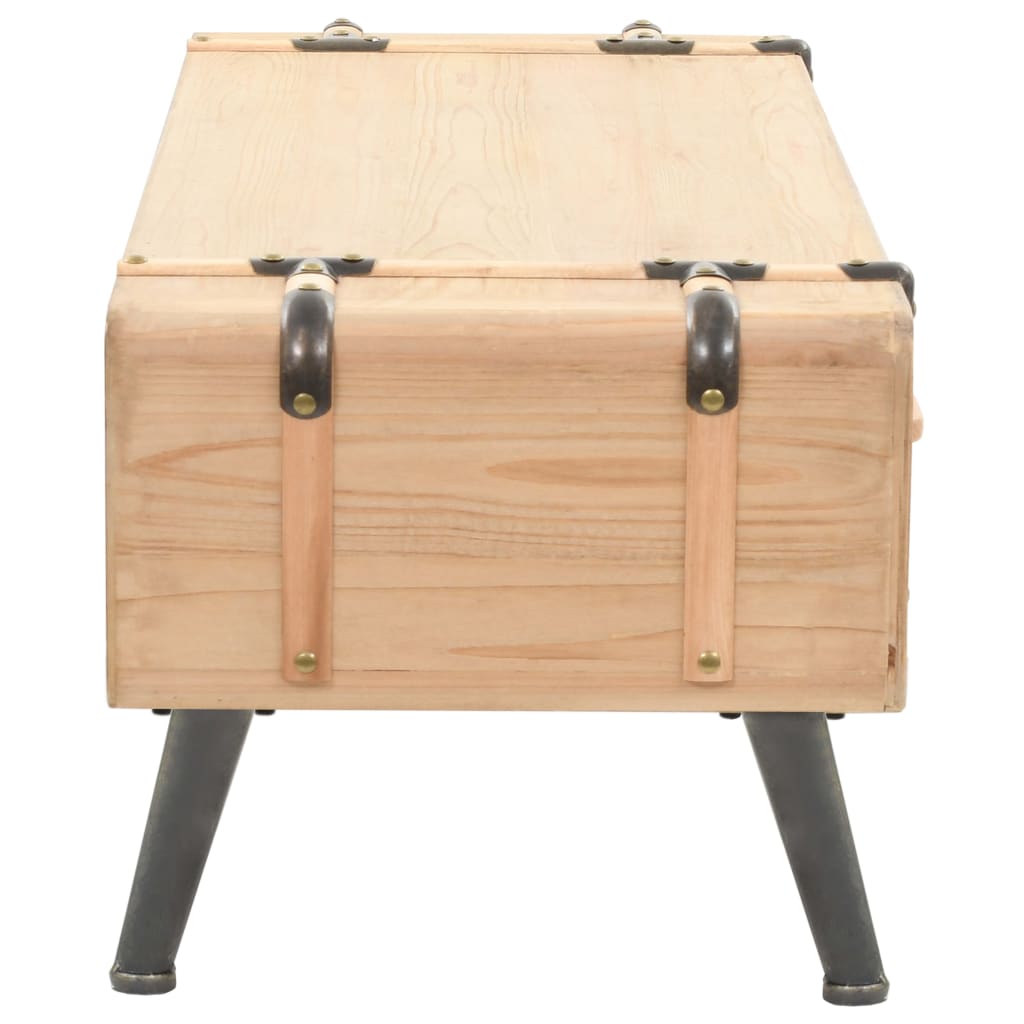 Tv-møbel 110x33x35 cm massivt grantræ