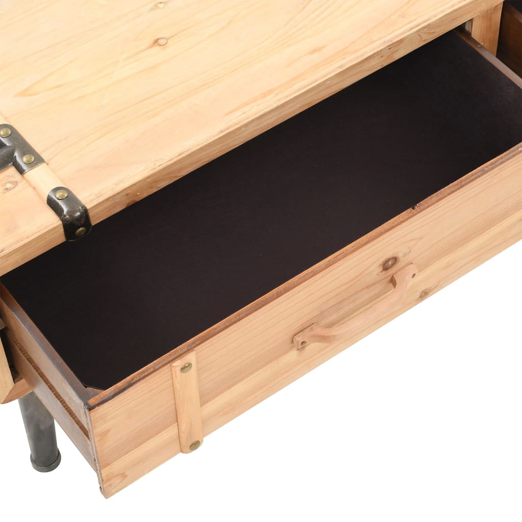 Tv-møbel 110x33x35 cm massivt grantræ