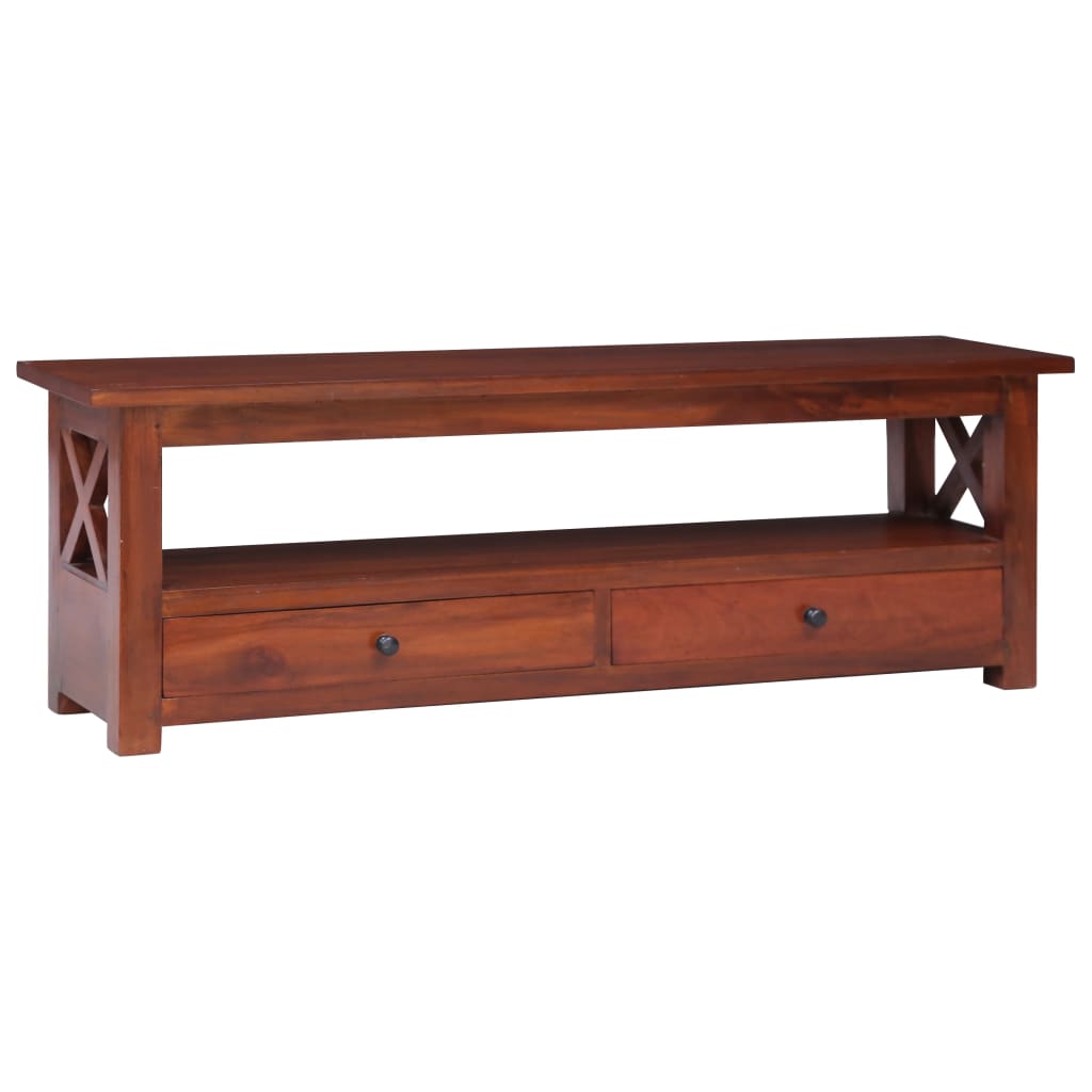 TV-skab Brun 115x30x40 cm Massiv mahogni