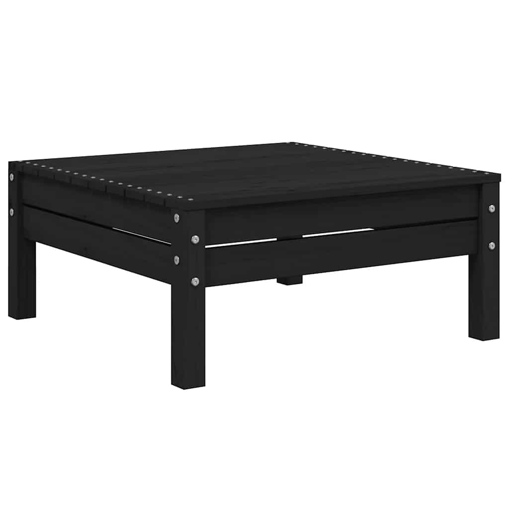 3-tlg. Garten-Lounge-Set mit Kissen in Grau Kiefer Massivholz