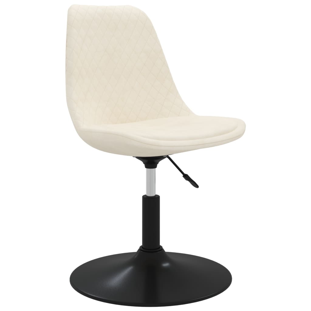 Spisestuestole 4 stk. Drejelig Creme Velvet