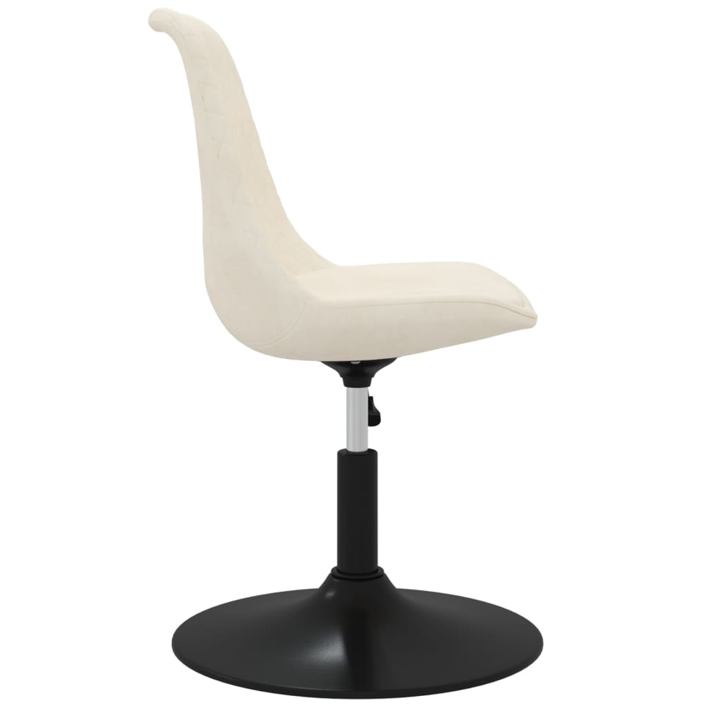 Spisestuestole 4 stk. Drejelig Creme Velvet