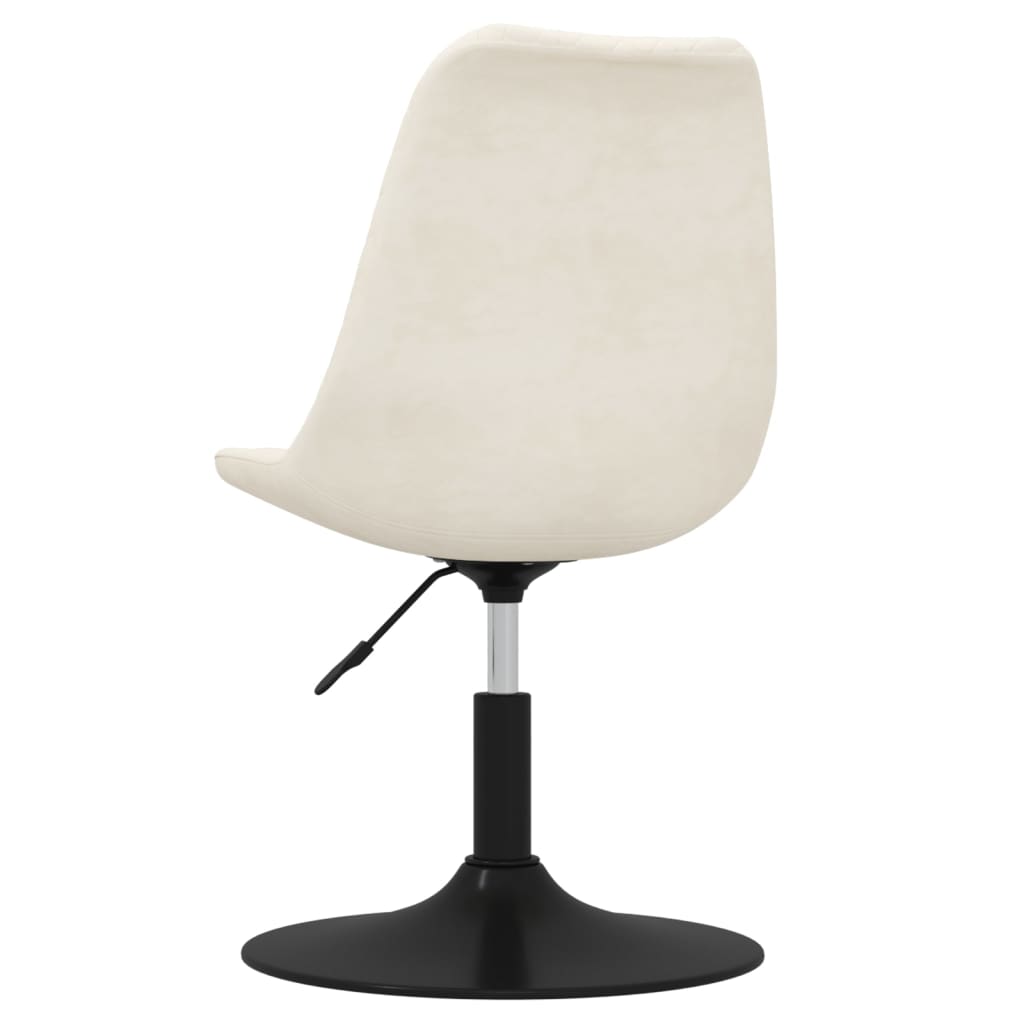 Spisestuestole 4 stk. Drejelig Creme Velvet
