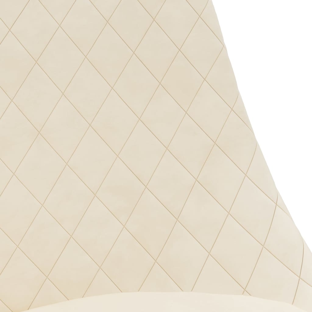 Spisestuestole 4 stk. Drejelig Creme Velvet