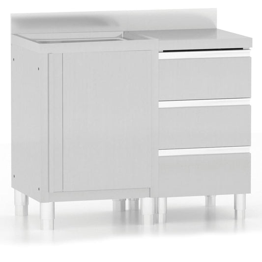 Gewerbliche Küchenschränke 2 Stk. Edelstahl