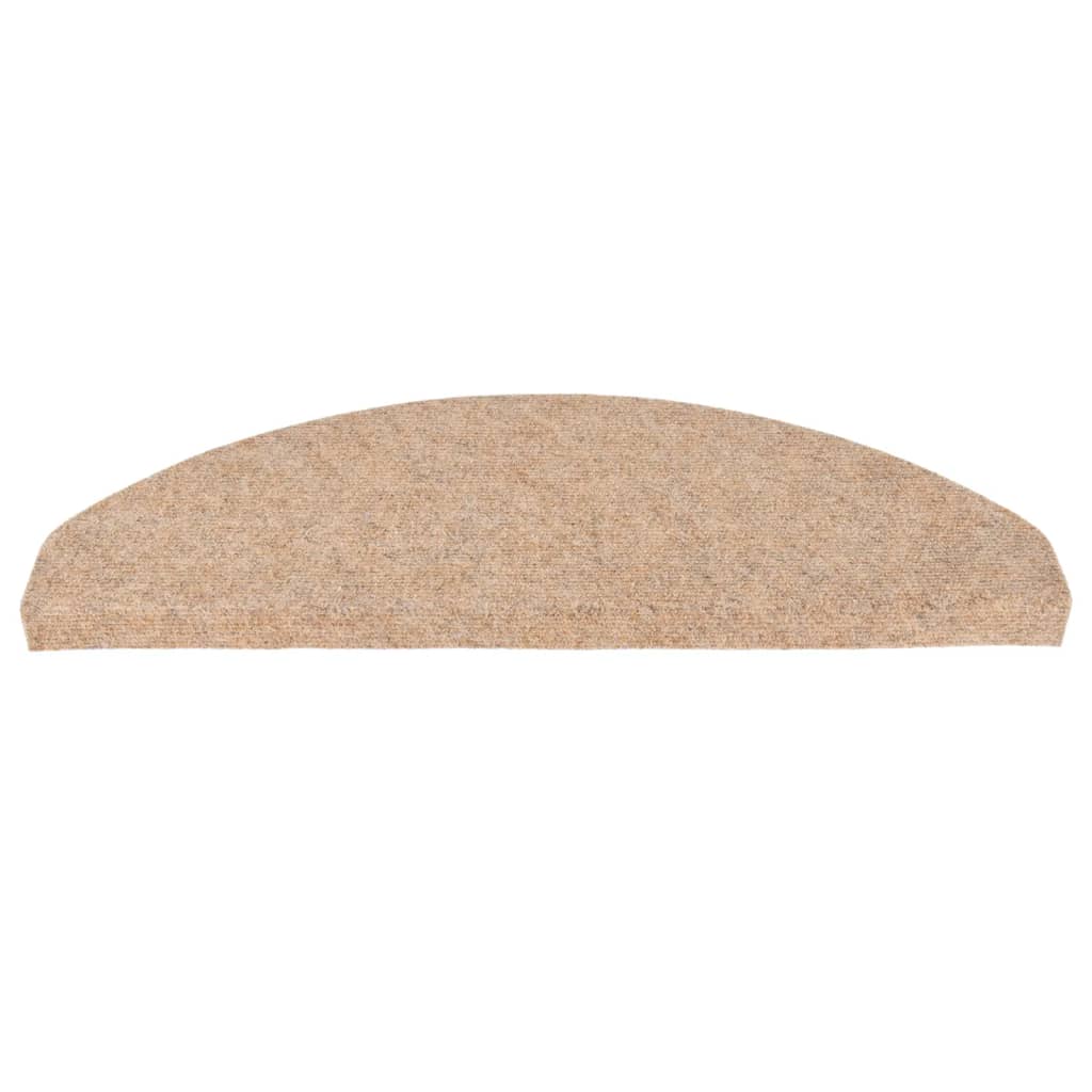 Trappemåtter Selvklæbende 15 Stk 65x22,5x3,5 cm Beige