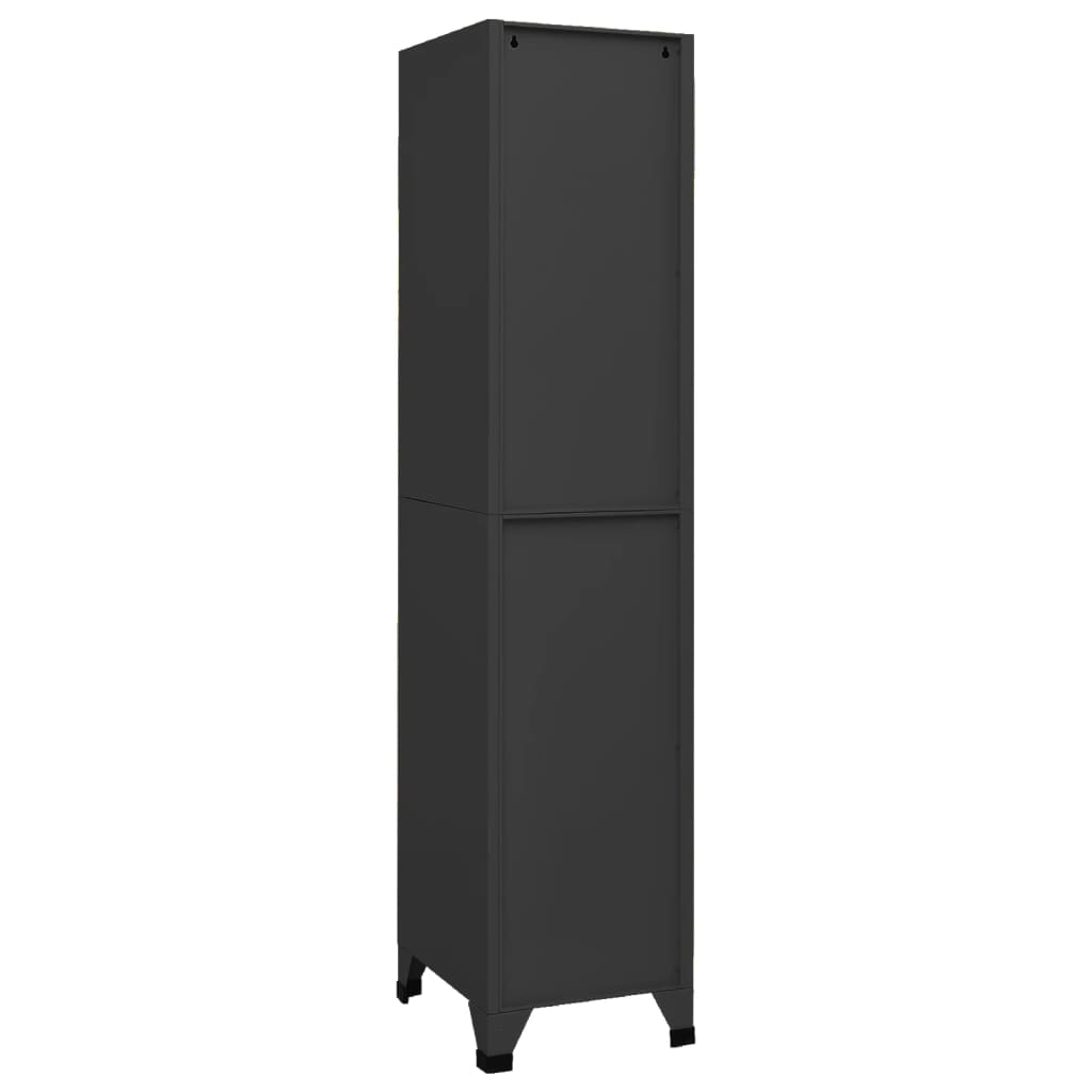 Skab Antracit 38x45x180 cm Stål