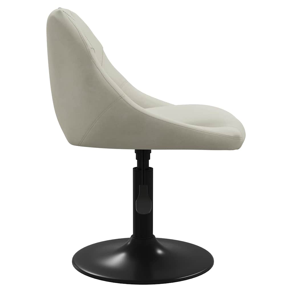 Esszimmerstühle 4 Stk. Drehbar Creme Samt