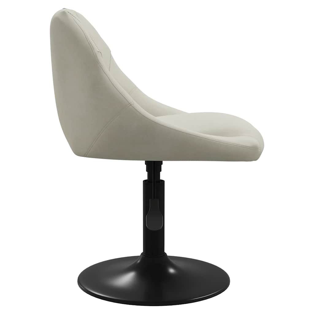 Esszimmerstühle 6 Stk. Drehbar Creme Samt