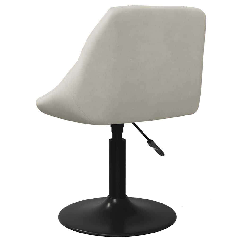 Esszimmerstühle 6 Stk. Drehbar Creme Samt