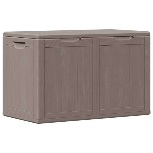 Garten-Aufbewahrungsbox 180 L Braun PP-Holzoptik