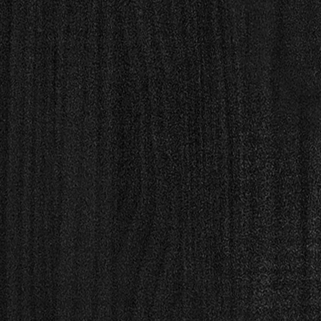 TV-skab Sort 104x33x41 cm Massiv Fyr