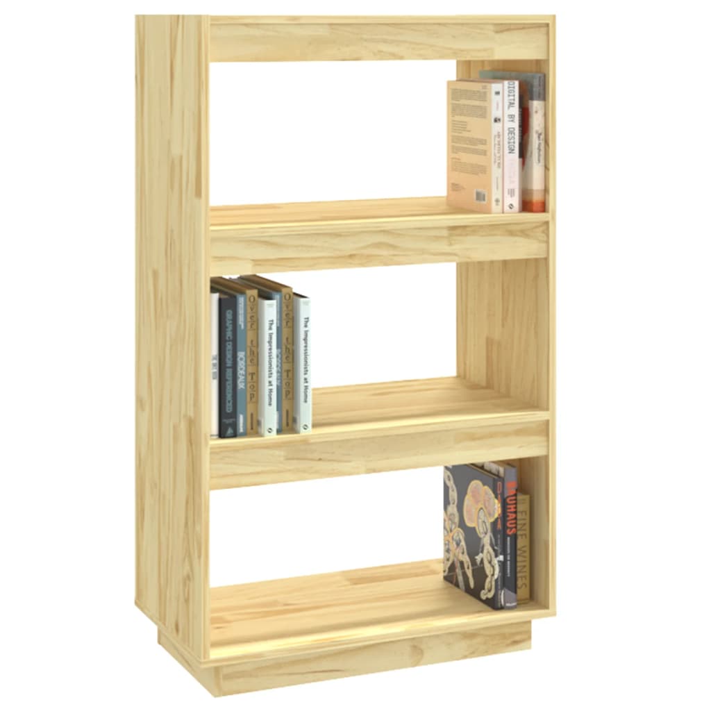 Bogreol/rumdeler 60x35x103 cm massiv fyrretræ