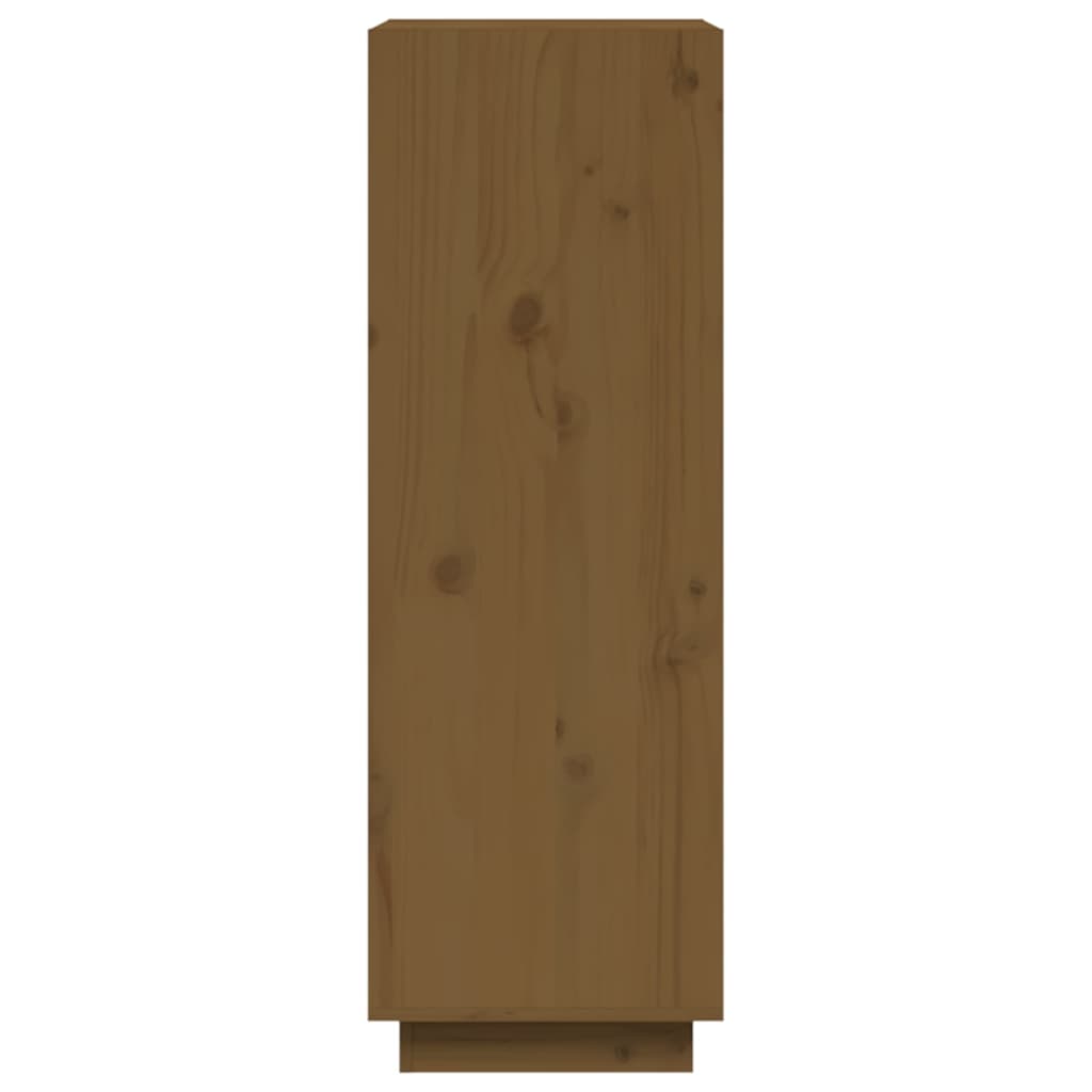 Bogreol/rumdeler Honningbrun 60x35x103 Massiv Fyr