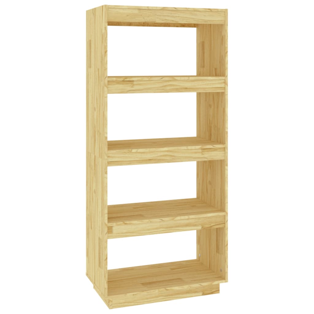 Bogreol/rumdeler 60x35x135 cm massiv fyrretræ
