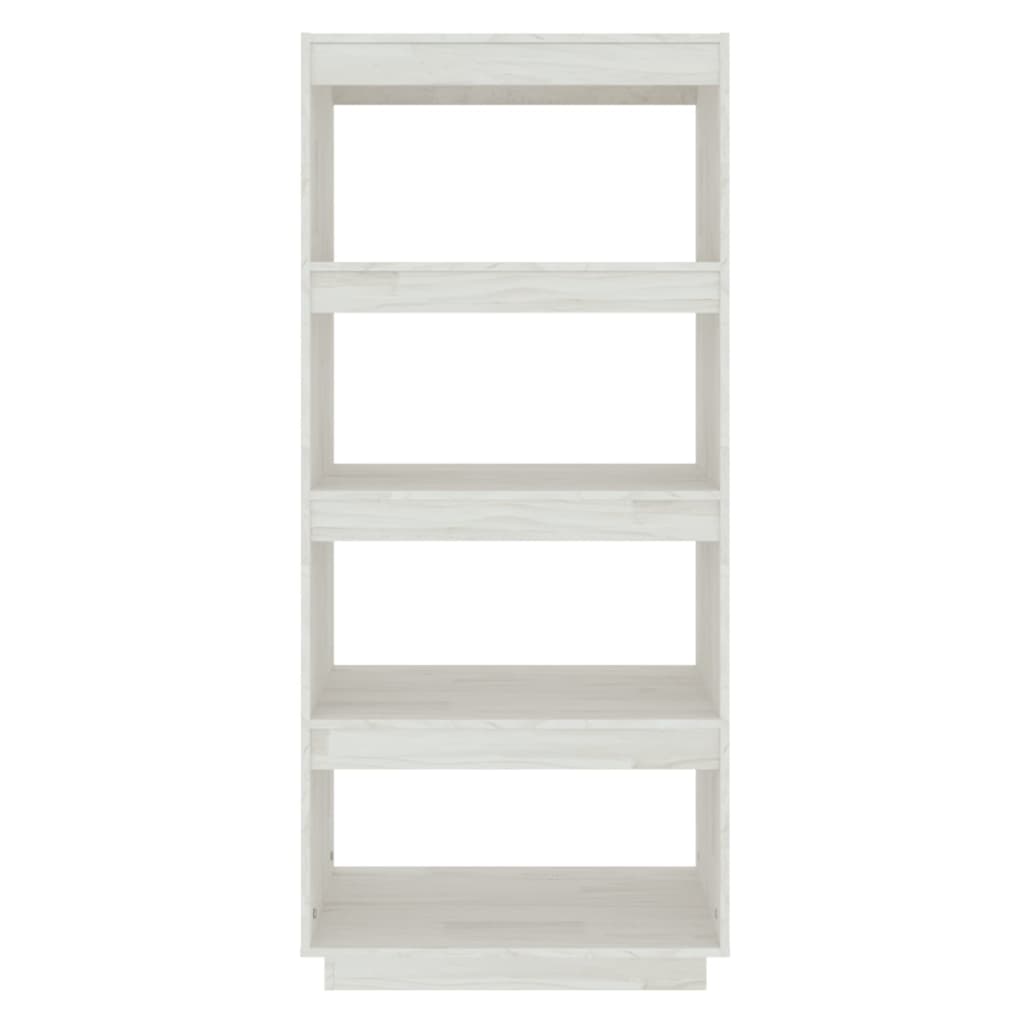 Reol/Rumadskiller Hvid 60x35x135 cm Massiv Fyr