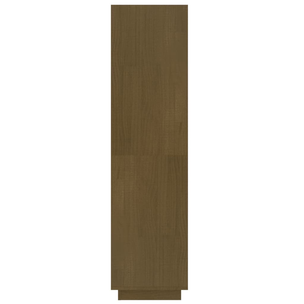 Bogreol/rumdeler Honningbrun 60x35x135 Massiv Fyr