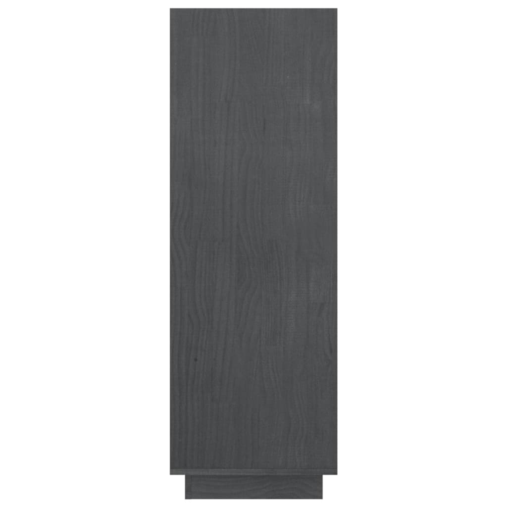 Reol/Rumadskiller Grå 80x35x103 cm Massiv Fyr