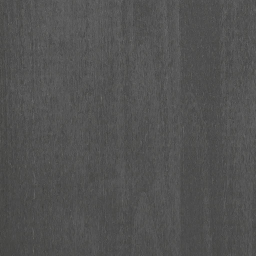 Nachttische HAMAR 2 Stk. Dunkelgrau 40x35x44,5 cm Massivholz