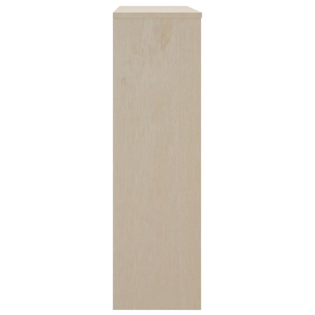 Highboard-Oberteil HAMAR Honigbraun 90x30x100 cm Massivholz