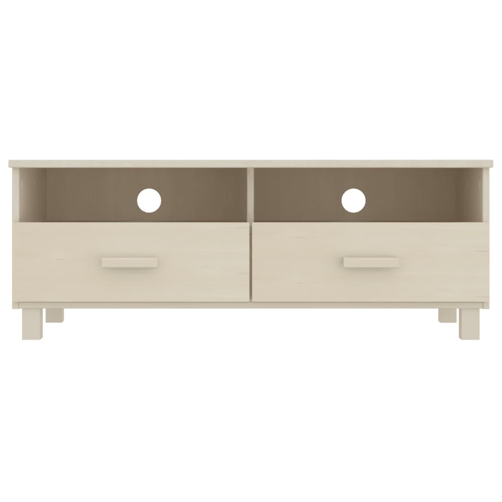 TV-Schrank HAMAR Honigbraun 106x40x40 cm Massivholz Kiefer