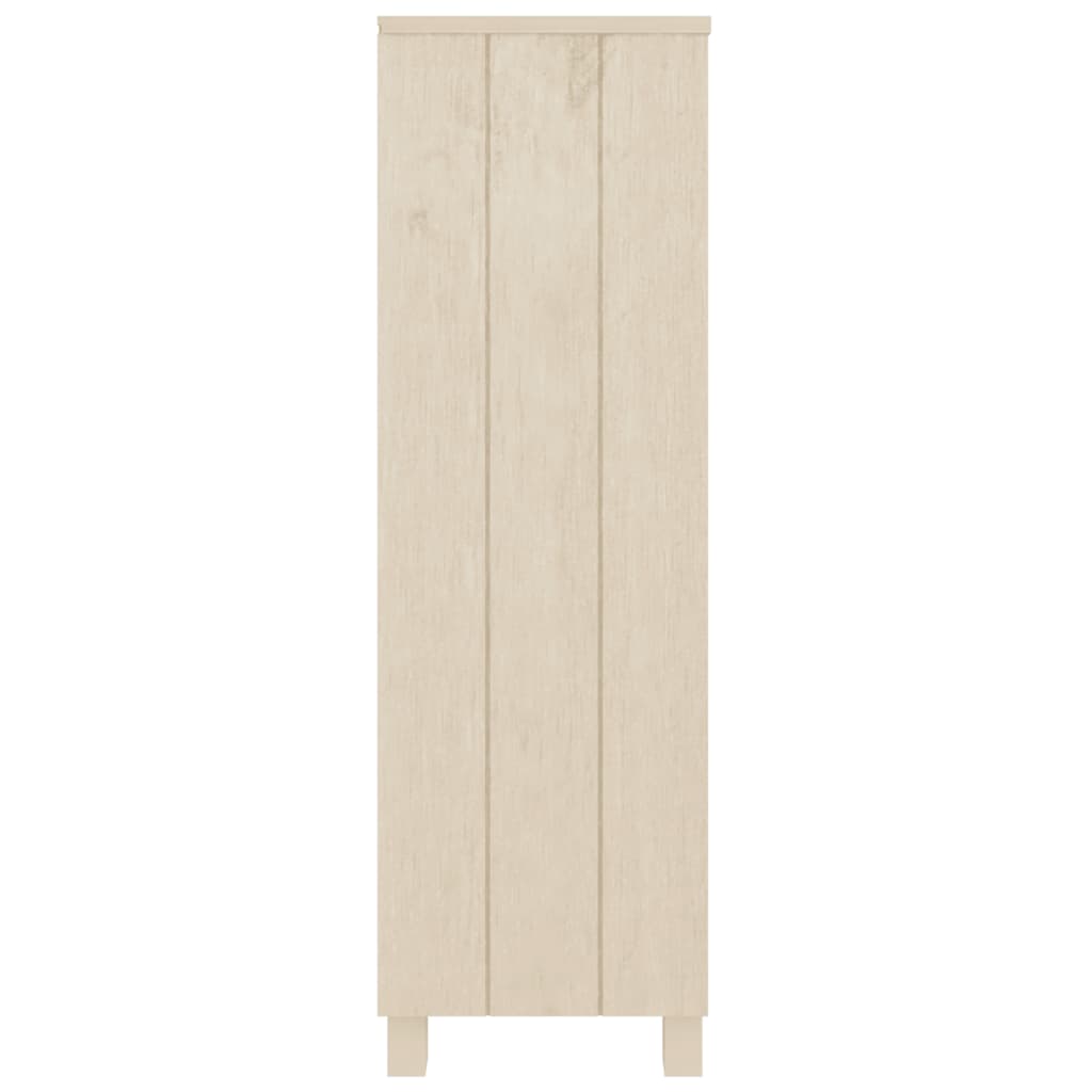 Bücherschrank HAMAR Honigbraun 85x35x112 cm Massivholz Kiefer