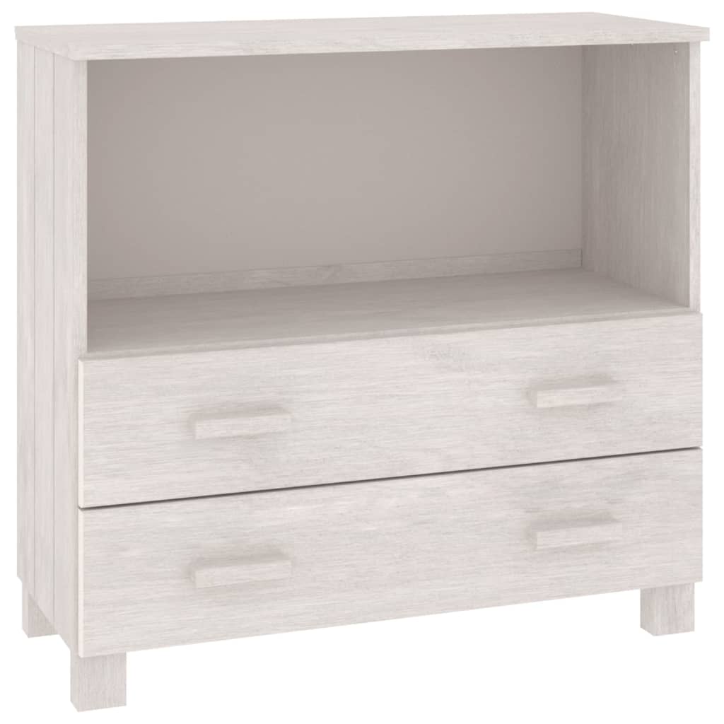 Skænk HAMAR Hvid 85x35x80 cm Massiv Fyr