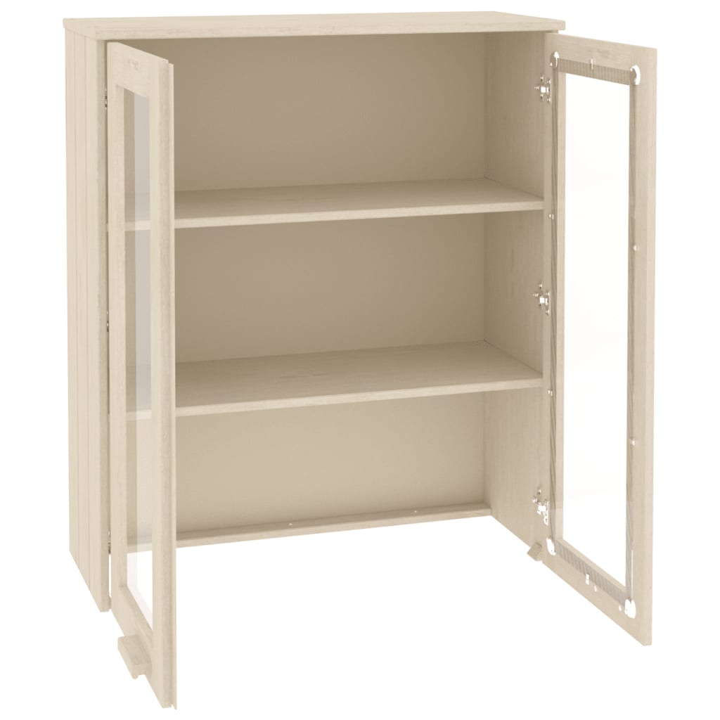 Highboard top HAMAR honningbrun 85x35x100 cm massivt træ