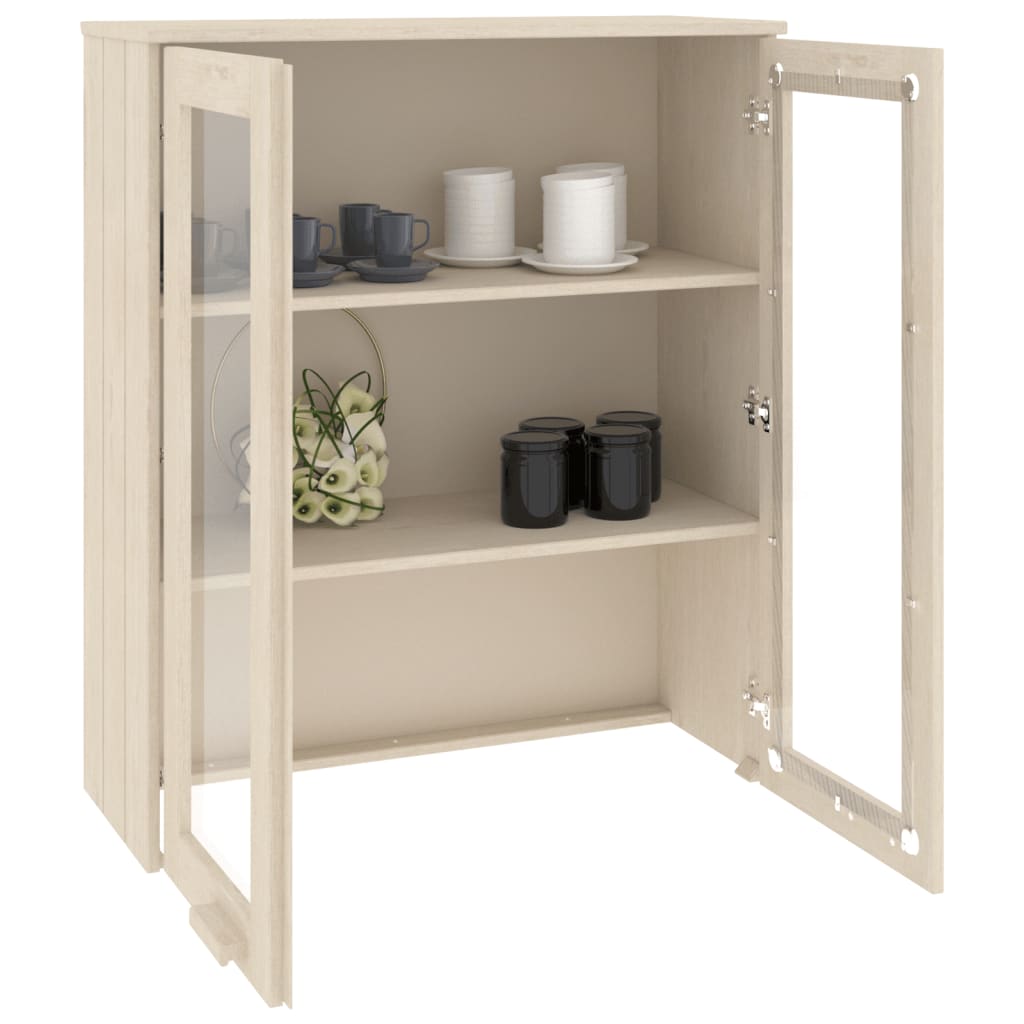 Highboard top HAMAR honningbrun 85x35x100 cm massivt træ