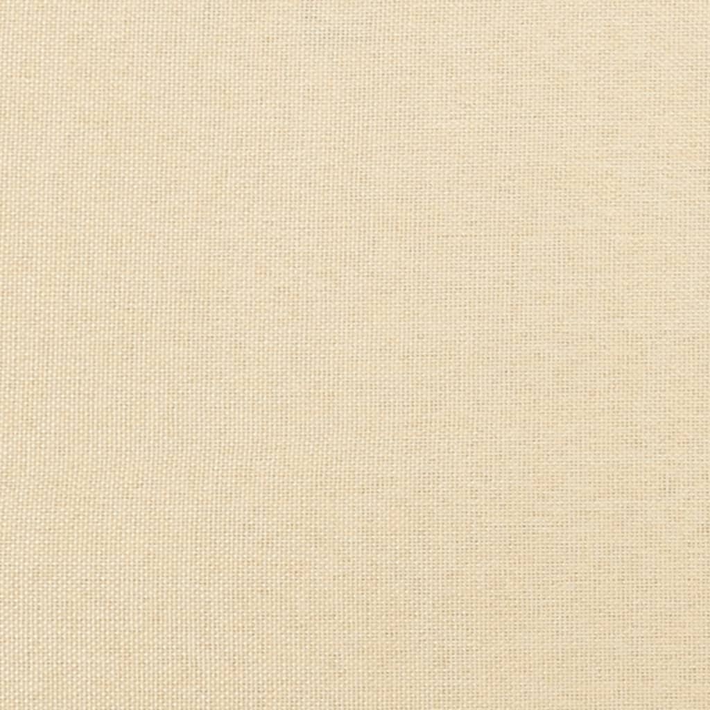 Fußhocker Creme 45x29,5x35 cm Stoff